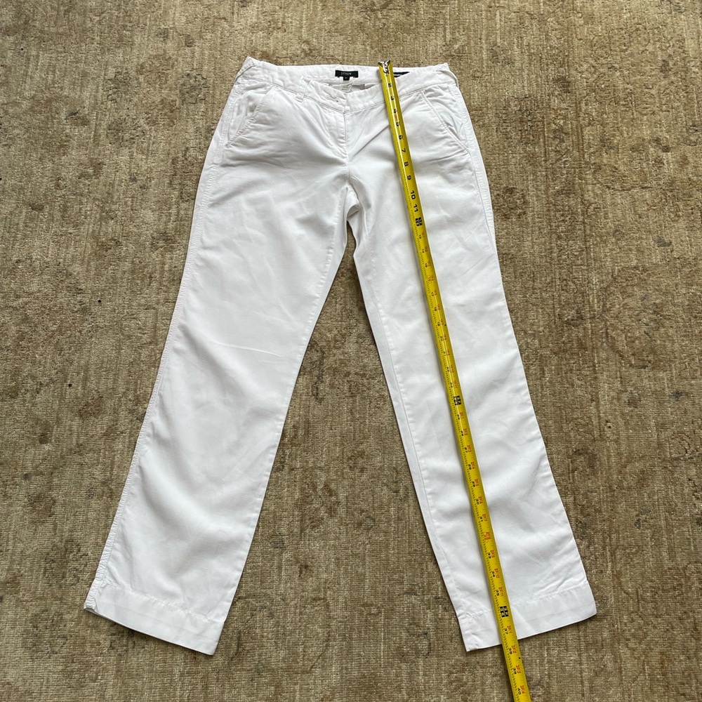 J. Crew Belmarin White Cotton Pants - Picture 7 of 14